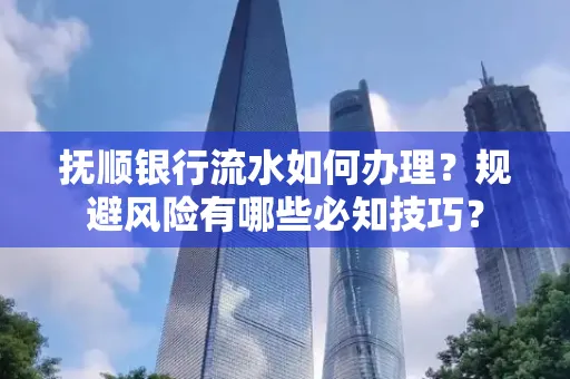 抚顺银行流水如何办理？规避风险有哪些必知技巧？