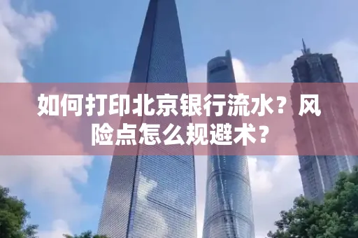如何打印北京银行流水？风险点怎么规避术？