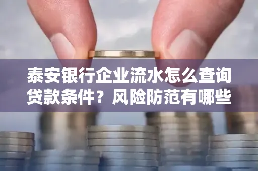 泰安银行企业流水怎么查询贷款条件？风险防范有哪些技巧？