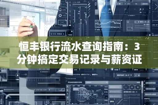 恒丰银行流水查询指南：3分钟搞定交易记录与薪资证明